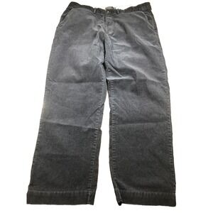 Vintage Polo Ralph Lauren Corduroy Pants Mens 38x30 Navy Blue Casual‎ Flat Front